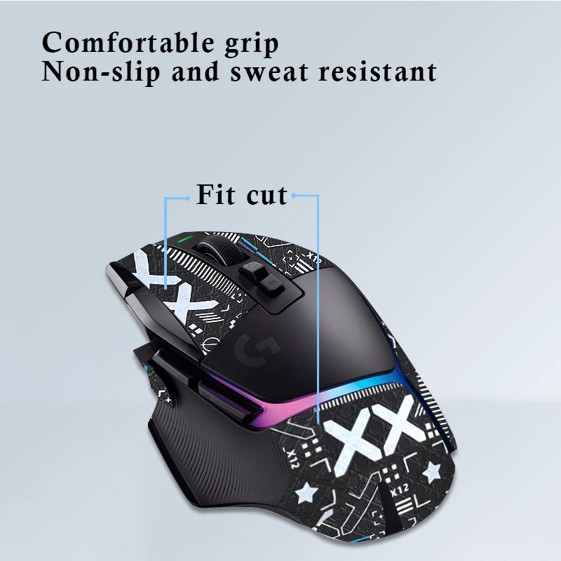 Lizard Skin Durable Grip Tape Mouse Grip Tape Skate Handmade Sticker Dirt Resistant for Logitech G502 X Plus