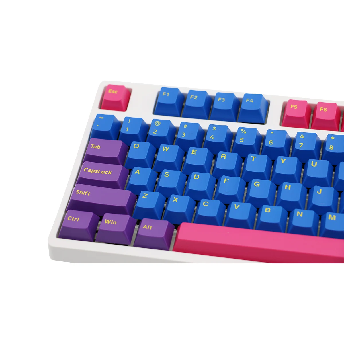 Keebox Noite Sakura Keycaps Cristal Roxo Íris Keycaps Cereja Duplo Tiro Pbt Cherry Perfil Keycaps - Imagem 6