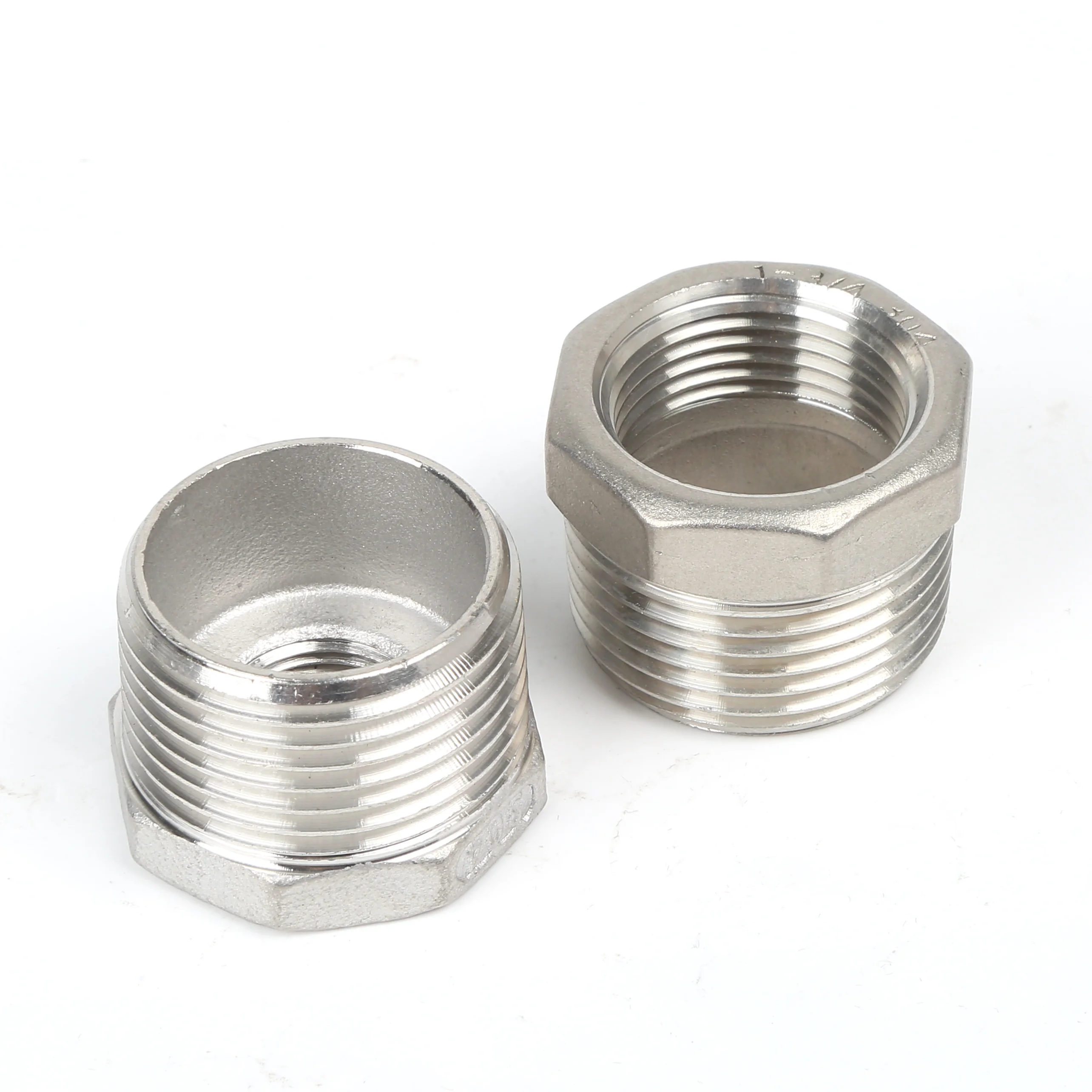 10 Boccole Riduttori Da Filetto Maschio 2,5 Cm A Femmina 1,27 Cm In PVC Bianco Per Irrigazione E Raccordi Tubi - 4