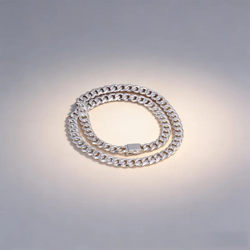 클래식 기하학 목걸이 체인, 남성용 매력 패션, 웨딩 파티 쥬얼리, 휴일 선물, 10mm, 20-24 인치