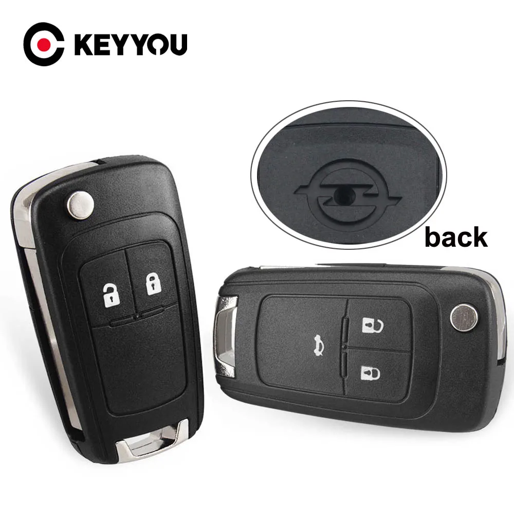 Premium Flip Folding Remote Key Case with Uncut Blade and Multiple Button Options