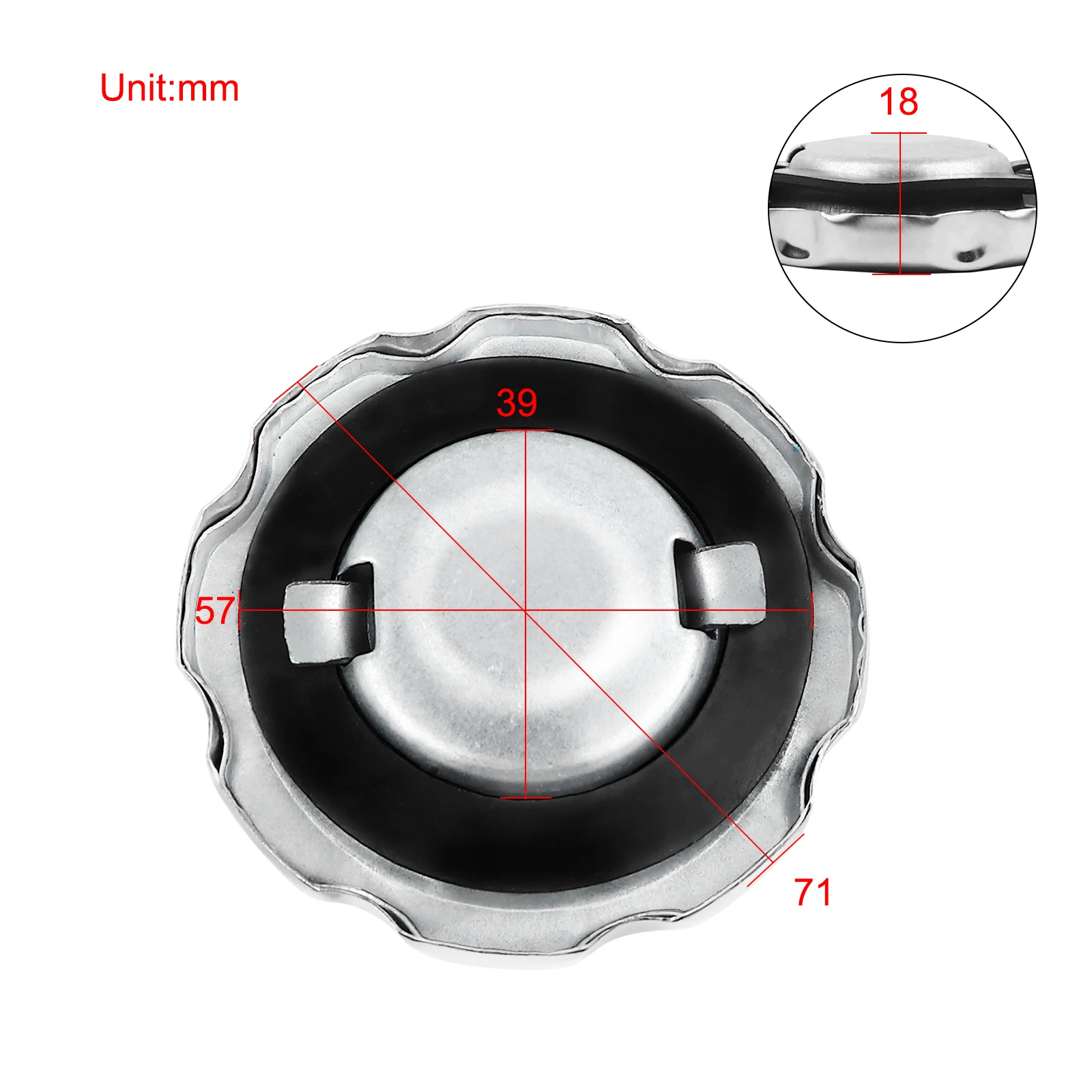 Fuel Tank Cap Oil Fuel Cap Gasoline Cap Fuel Tank Cap Gas GX110 GX120 GX140 GX160 GX200 GX240 GX270 GX340 GX390 4HP-13HP Engin Lawn Mower