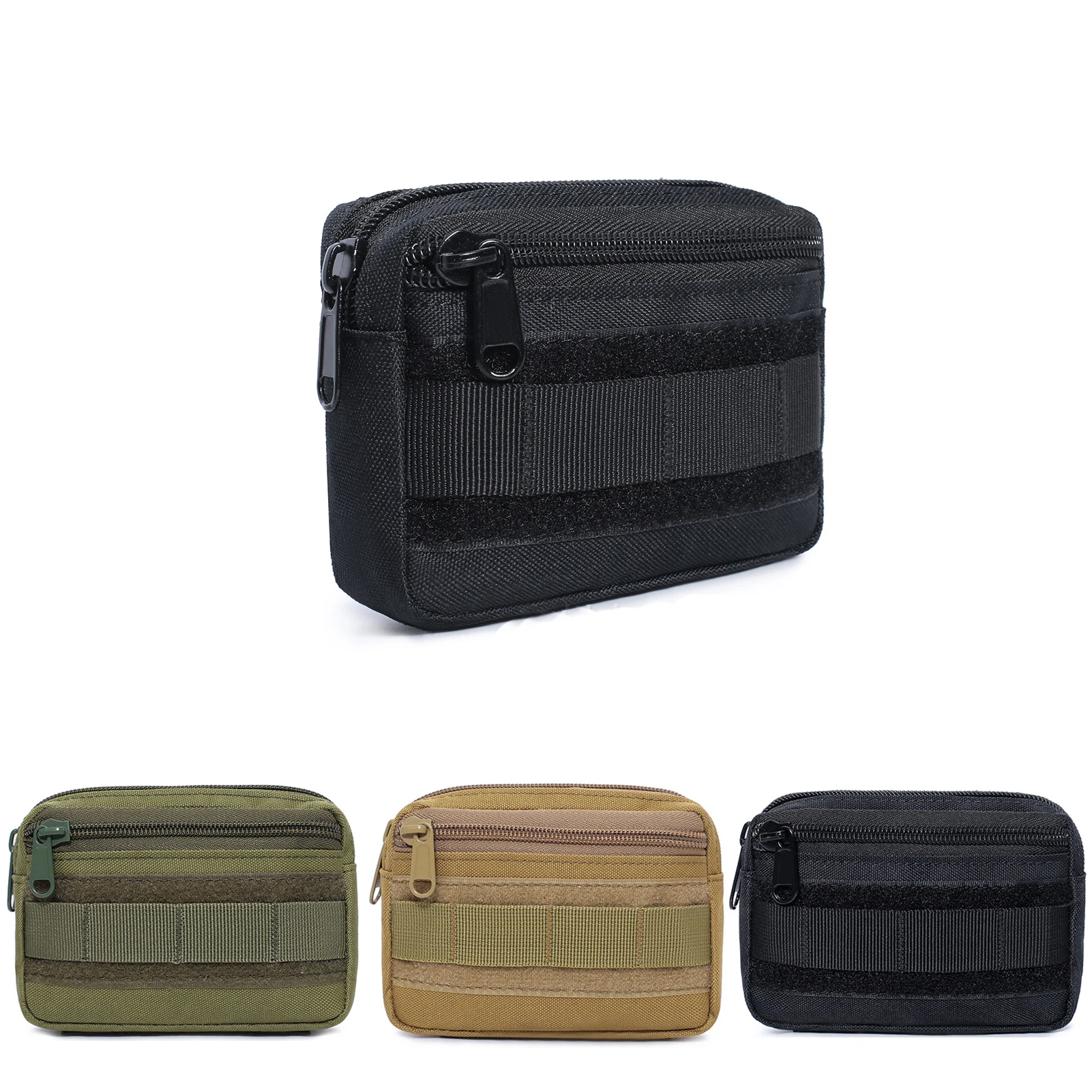 

Double Layer Military EDC Pack Men Tactical Molle Waist Belt Nylon Hip Pouch Fanny Pack Camping Hunting Accessories Utility Bag
