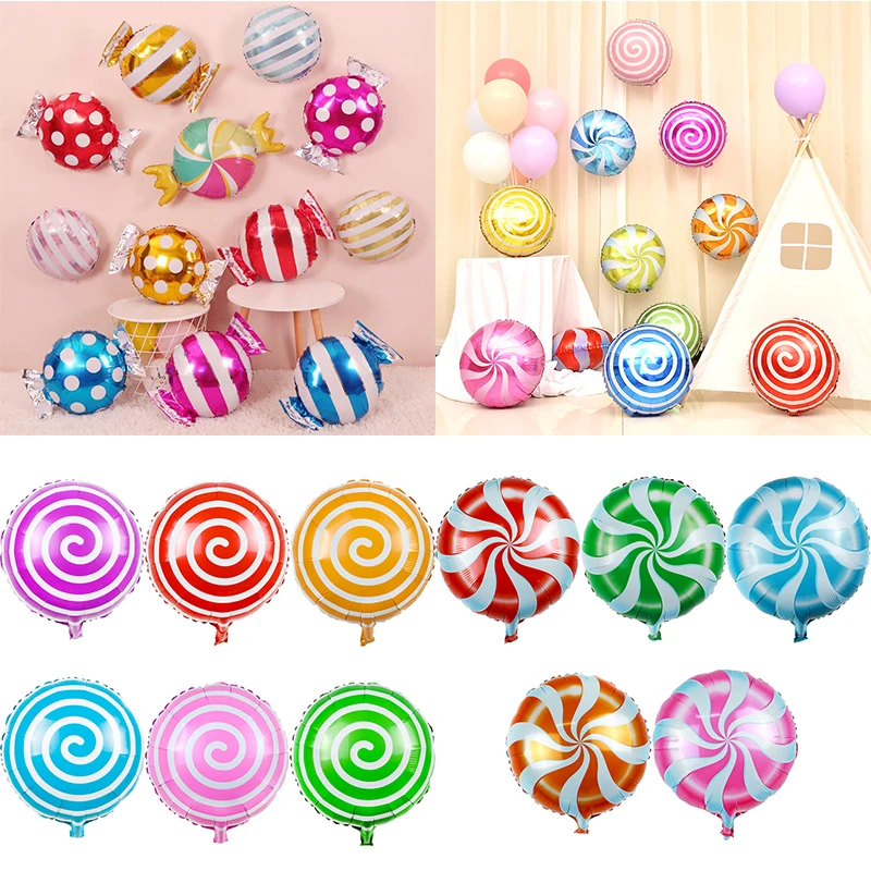 Vibrant Candy Donut and Lollipop Foil Balloons for Celebrations and Decor
