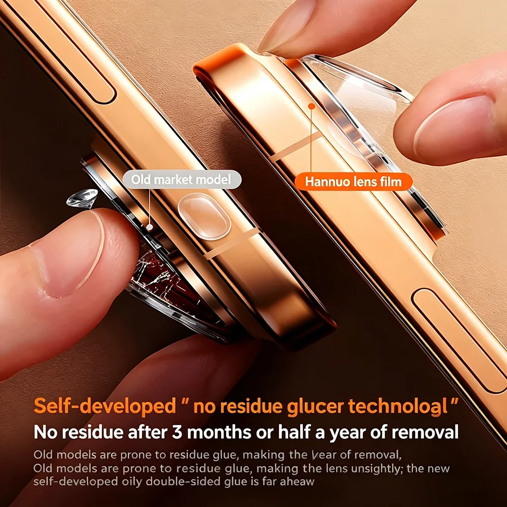 Premium Metal Camera Lens Protector: Tempered Glass Anti-Scratch Ring Cover
