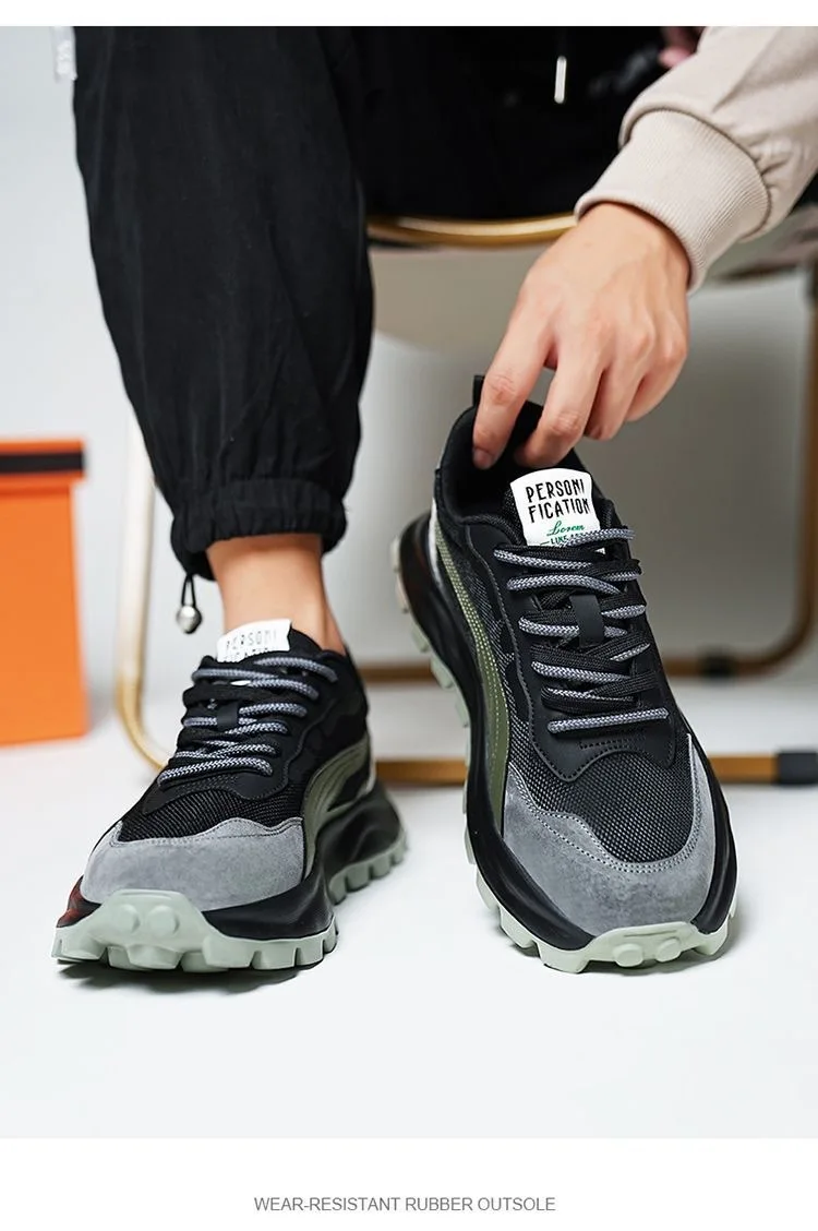 Men High Quality Walking Shoes Men Rubber Casual Sport Shoe Men Outdoor Running Comfortable Breathable Warm Lace-up Size 39-44