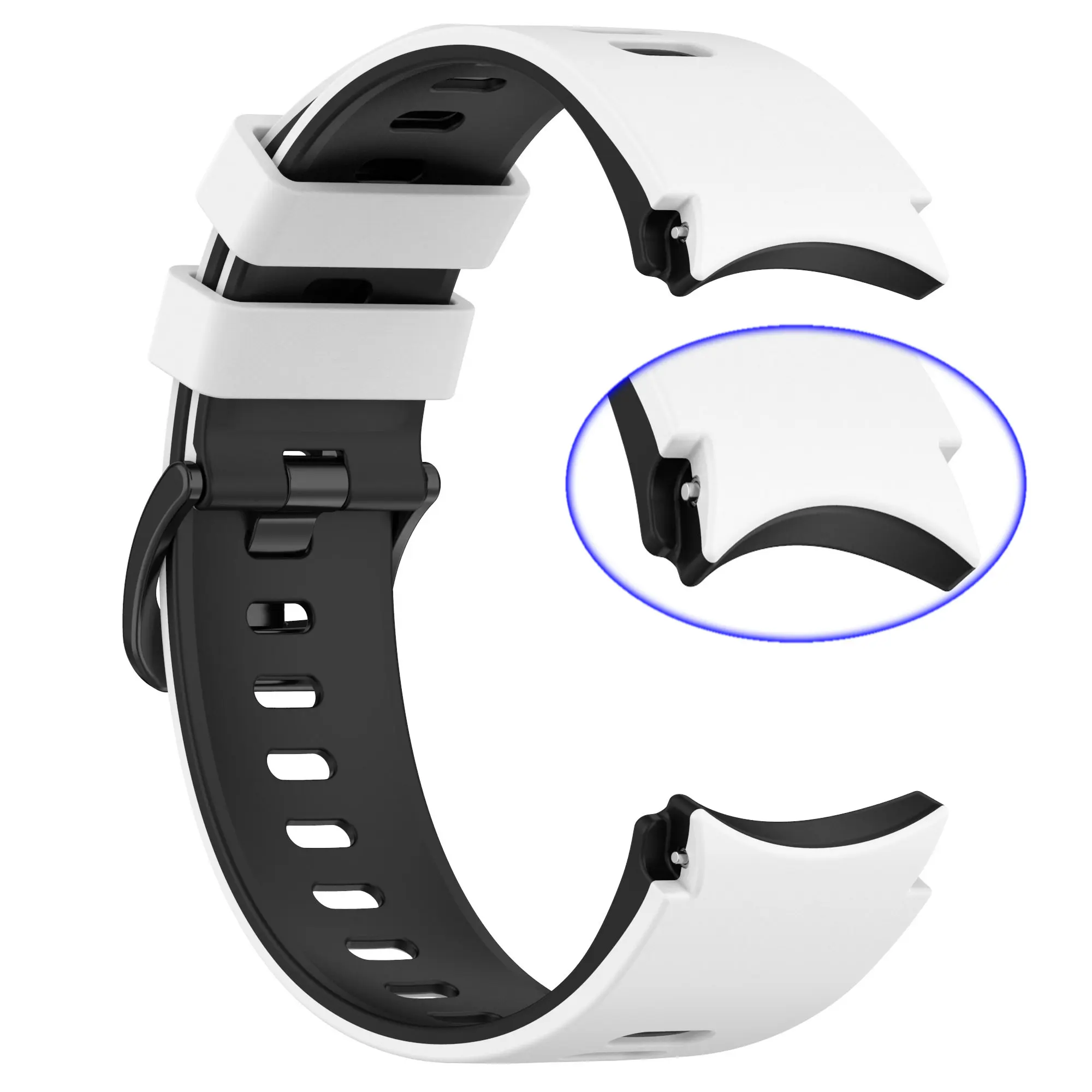 Premium 20mm Silicone Sports Watch Band - Universal Fit Strap