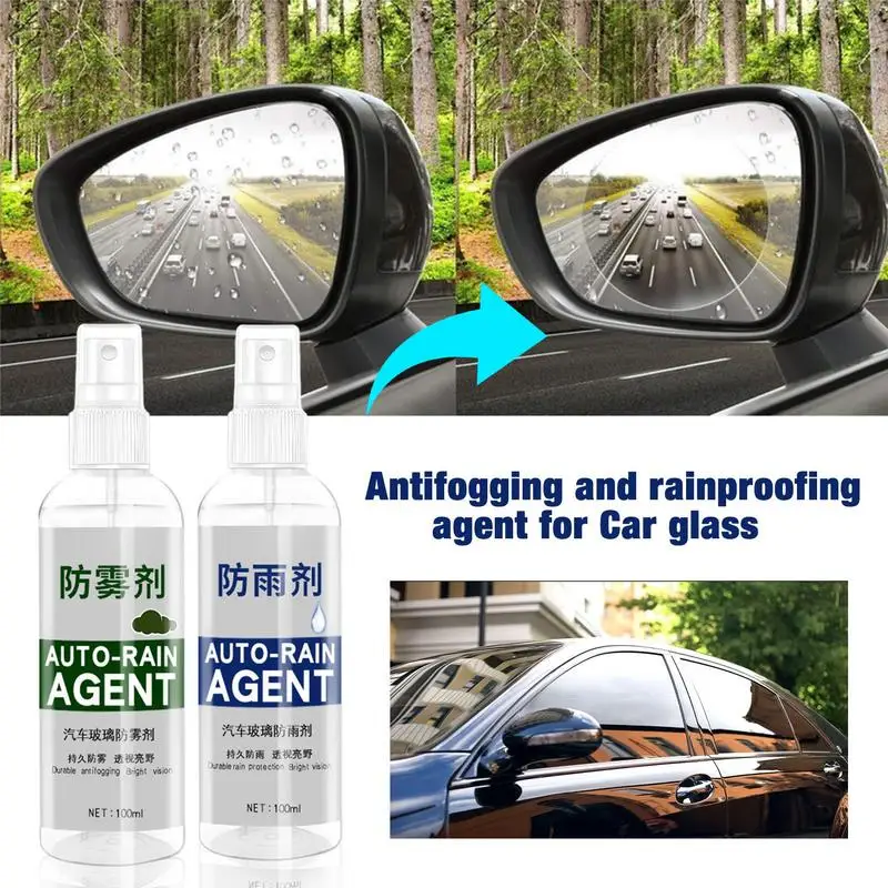 100mlCarWindowCleanerWindowWashingSolutionAntifogRainproof