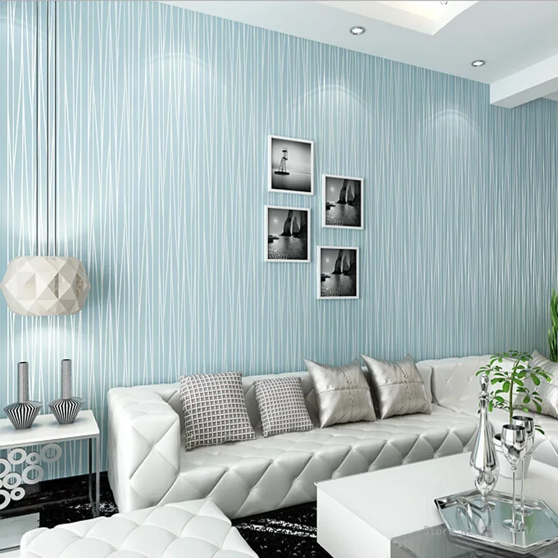 Self-adhesive Wallpaper for Bedroom and Living Room Vertical Stripes Non-woven Pattern, Wallpaper Stickers, Furniture Renovation