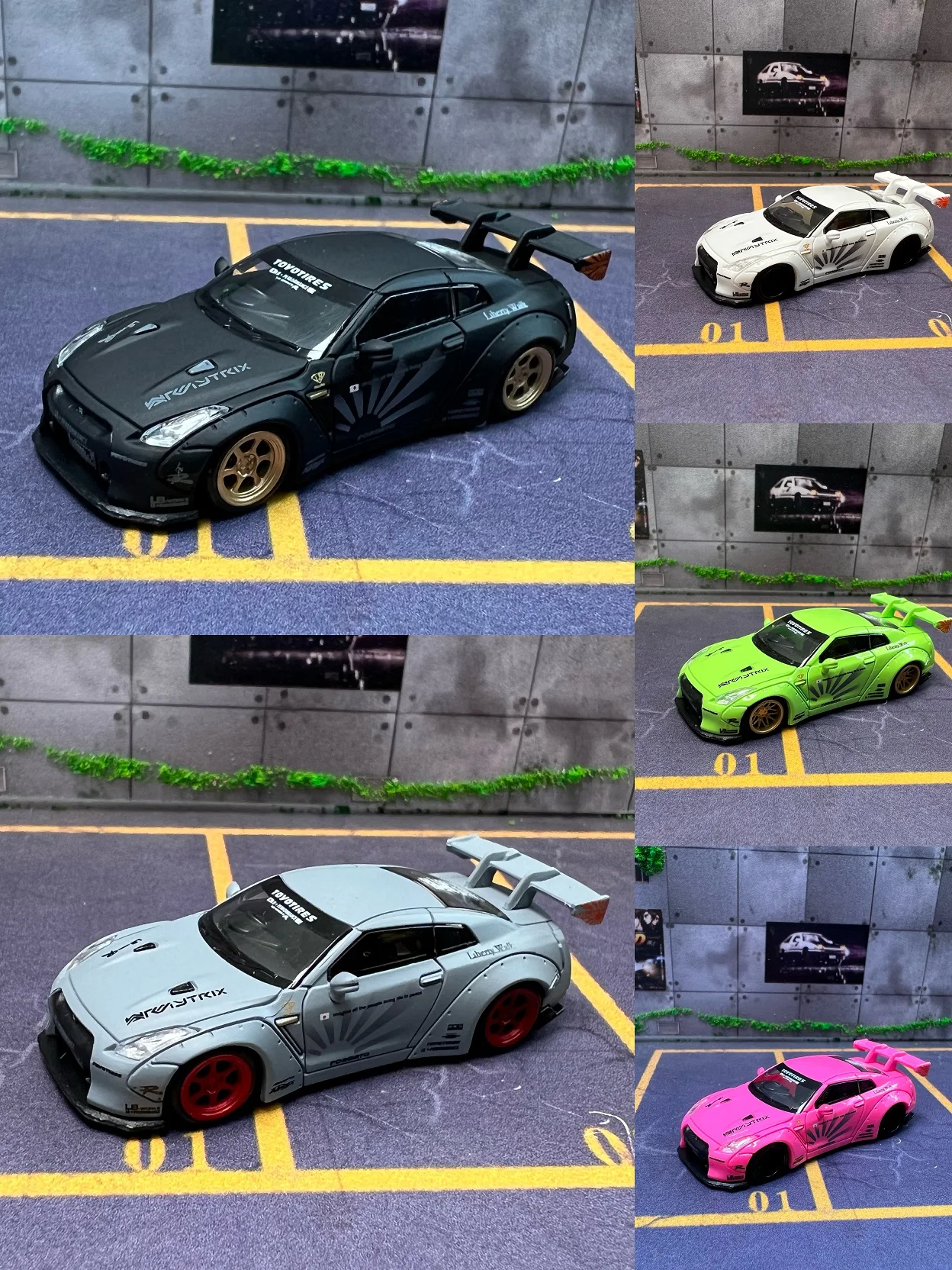 1/87 MC GTR35 Plastic Diecast Model Car
