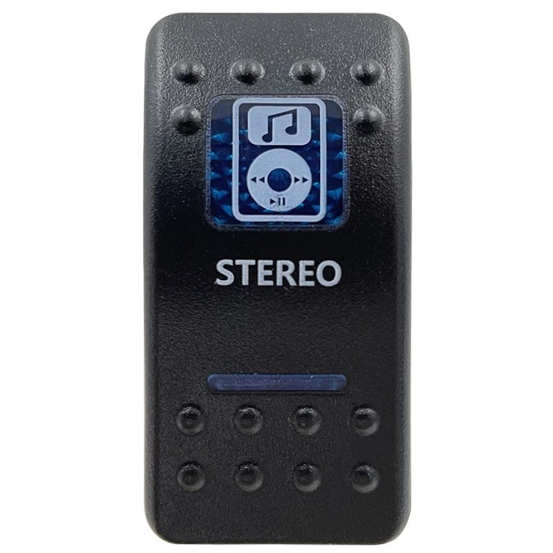 Blue LED Rocker Switch Button - Enhanced Interior Lights & Camper Accessories