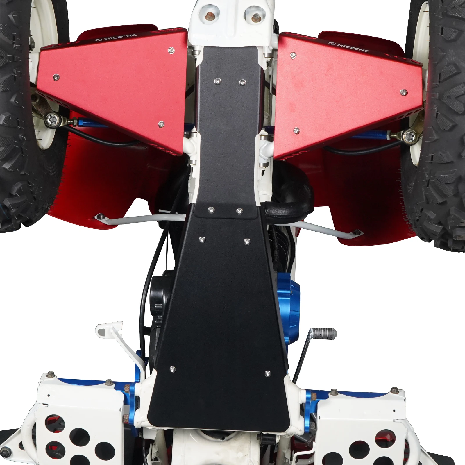 

For YFS200 Swing Arm Skid Plate & Front A-Arm Guard Kit For Yamaha Blaster 200 1988-2006 Aluminum