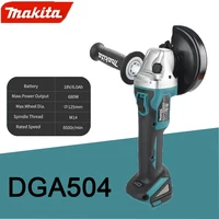 Makita DGA504 18V 6.0Ah 125mm Brushless Lithium Battery Angle Grinder Rechargeable Cutting Machine Multi-functional All-in-one B