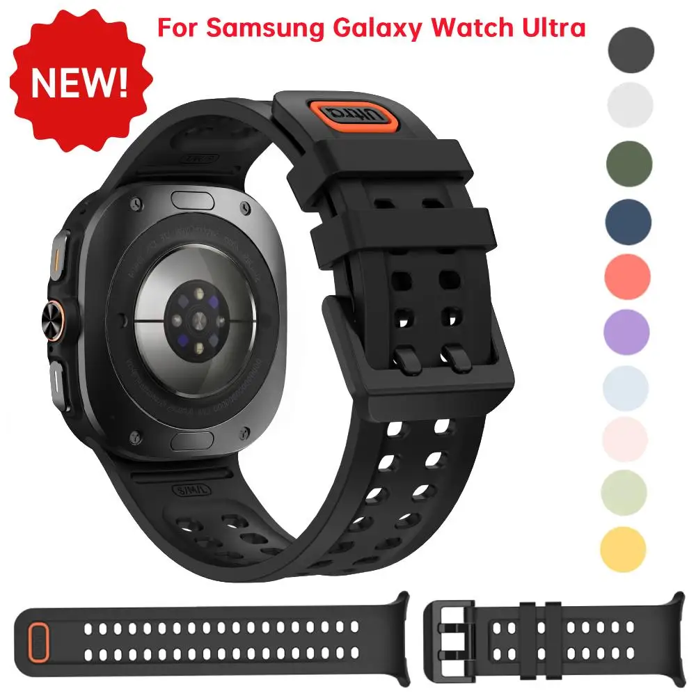Premium Silicone Breathable Strap - Soft Wristband for Galaxy Ultra 47mm Watch