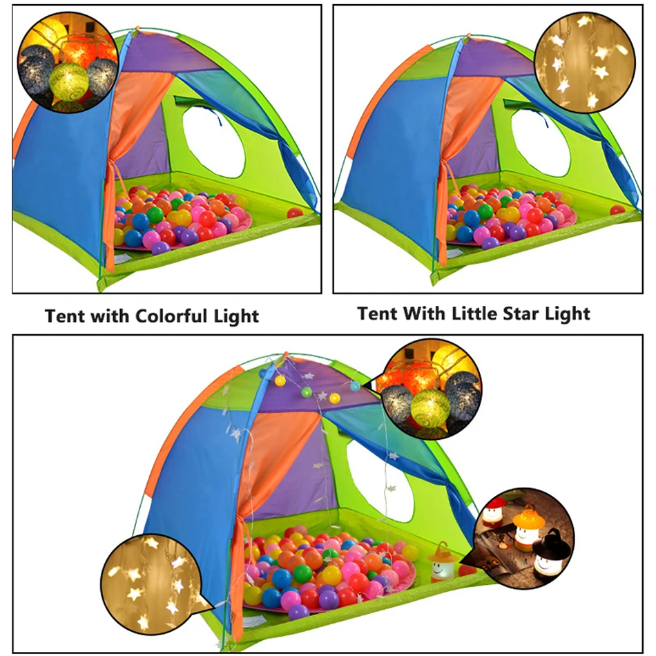 Children Play House Tent Wigwam Large Kids Camping Tents Tipi Baby Outdoor Waterproof Play tent Little House Teepee For Kid 3