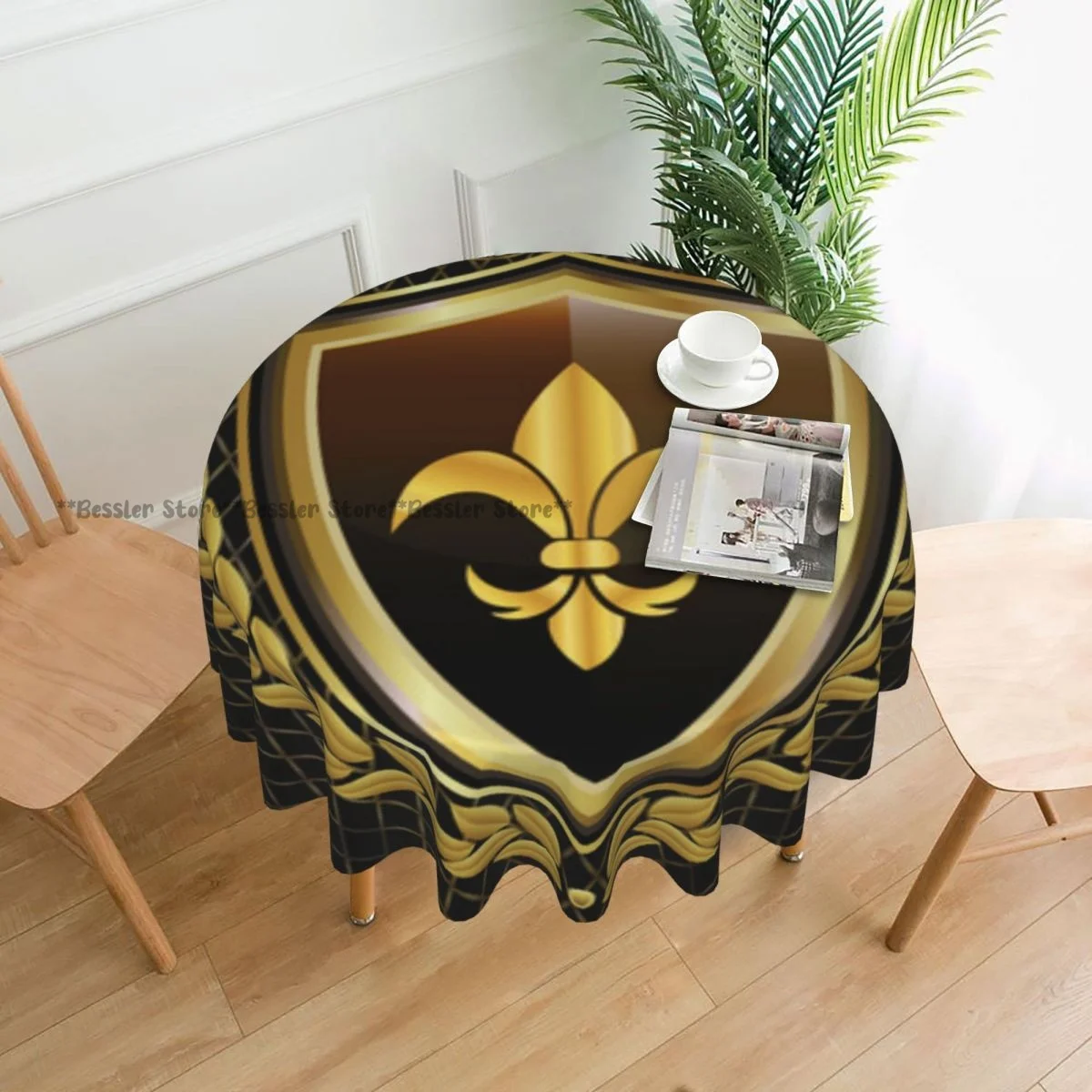 

Tablecloth Polyester Round Table Cloth Nordic Table Cover for Home Party Decoration