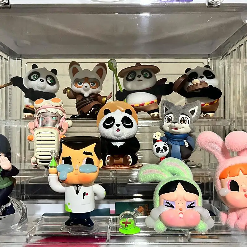 Original Dreamworks Kung Fu Panda 4Series Blind Box Anime Fiugre Model Kawaii Animal Figurine Model Decoration Collection Toys G