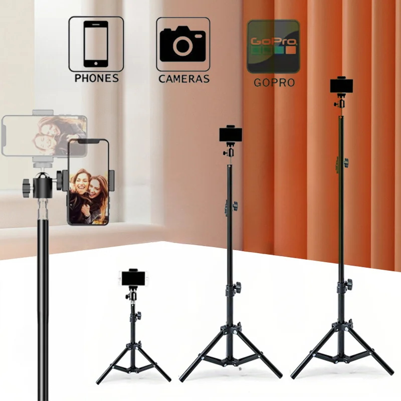 Light Stand Photographic Light Stand 50/120/165cm Lighting Stand Fill Light Stand Tripod Suit for Ring Light With 1/4 Screw Lamp Softbox Ringlight