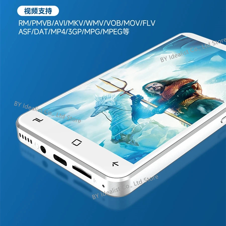 מצלמת mp4 שחקן bluetooth wifi 64 מסך מגע hifi קול מוסיקה מקליט וידאו mp3 נגן MP3 עם רמקול רדיו