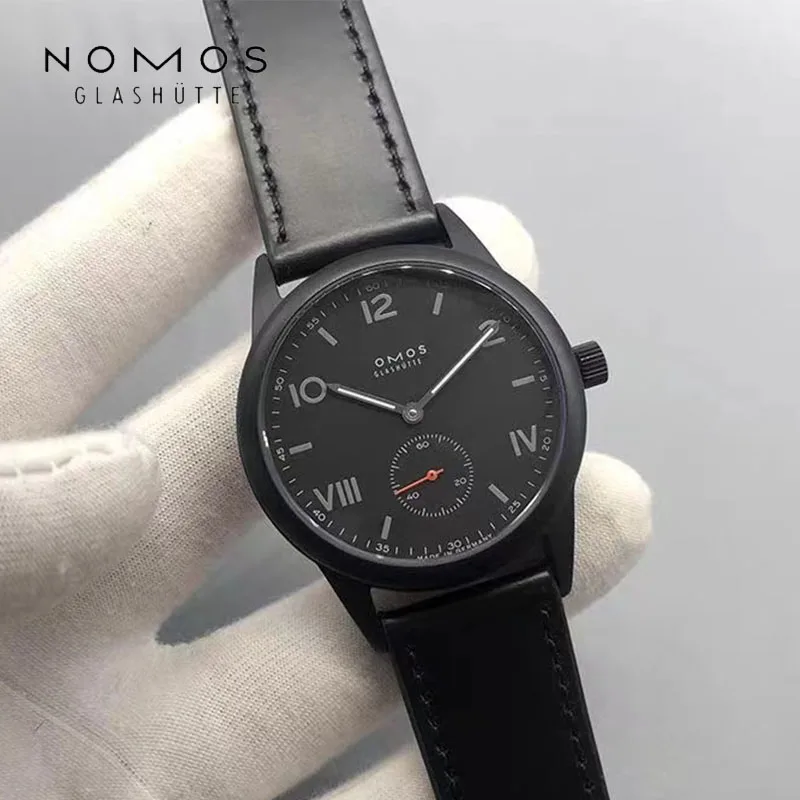 Для NOMOS Top Мужские автоматические механические часы нишевые простые и Тонкие Механические мужские маленькие часы с тремя контактами под заказ одинаковые часы 1:1