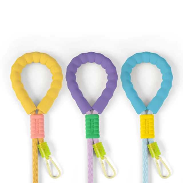 Dog Leash Can Be Worn Cross-body Cloud Foam Cotton Handle Contrast Color P Rope Puppy Goes Out for Pet Walking 4