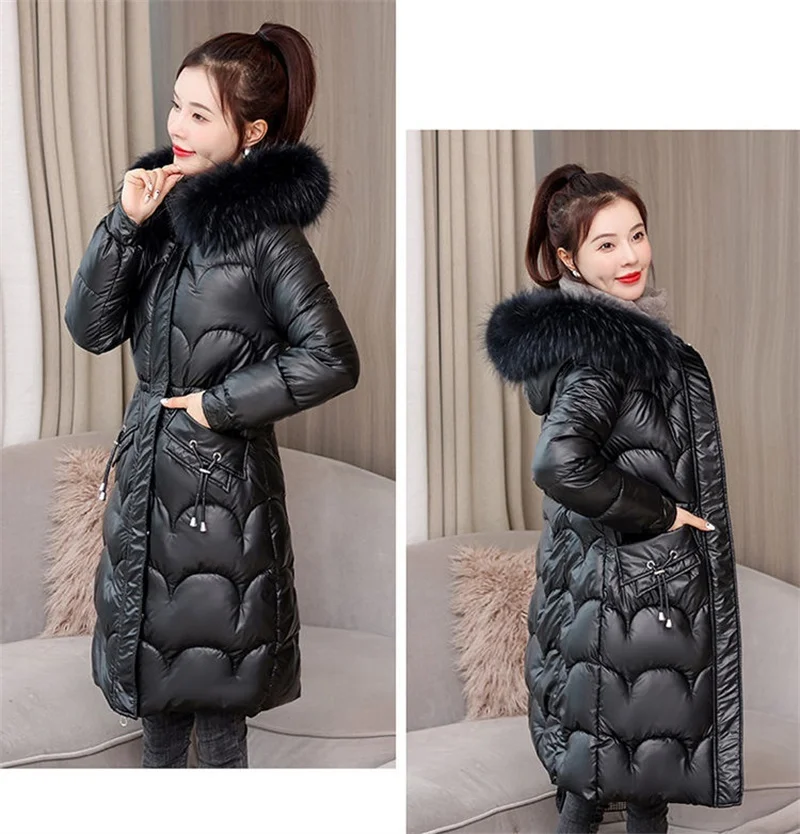 Yousify Women's Hooded Long Puffer Coat Winter Longer Thickened Down Jacket  Zip Cocoon Outwear : : Clothing, Shoes & Accessories