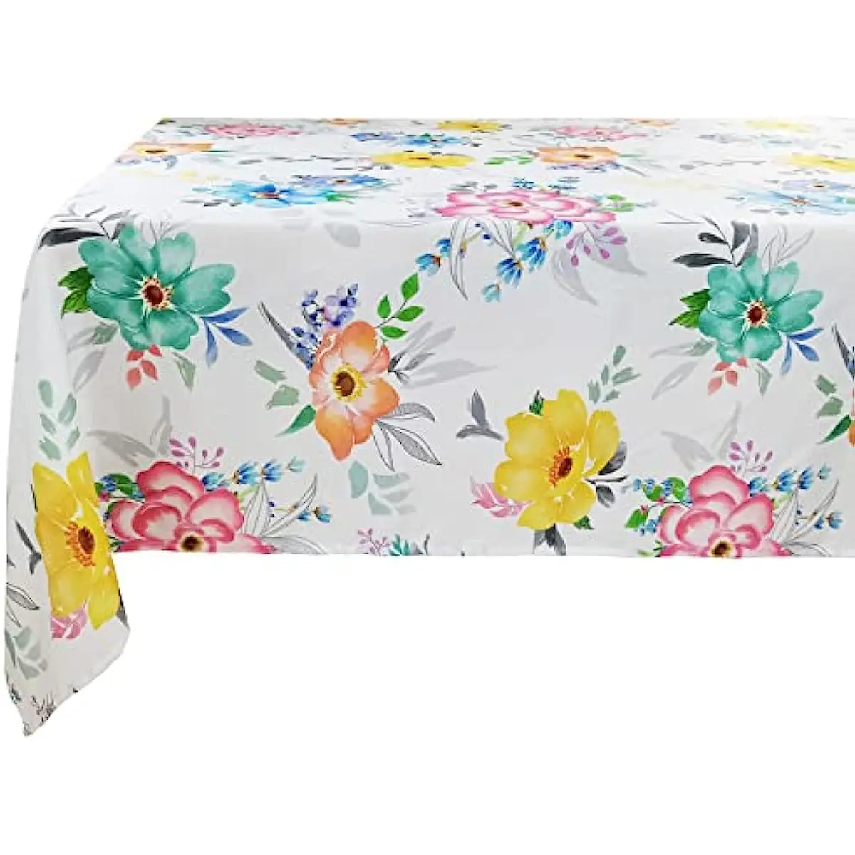 

Скатерть из водонепроницаемой ткани, прямоугольная, для свадьбы, весенняя, акварельная, с цветами