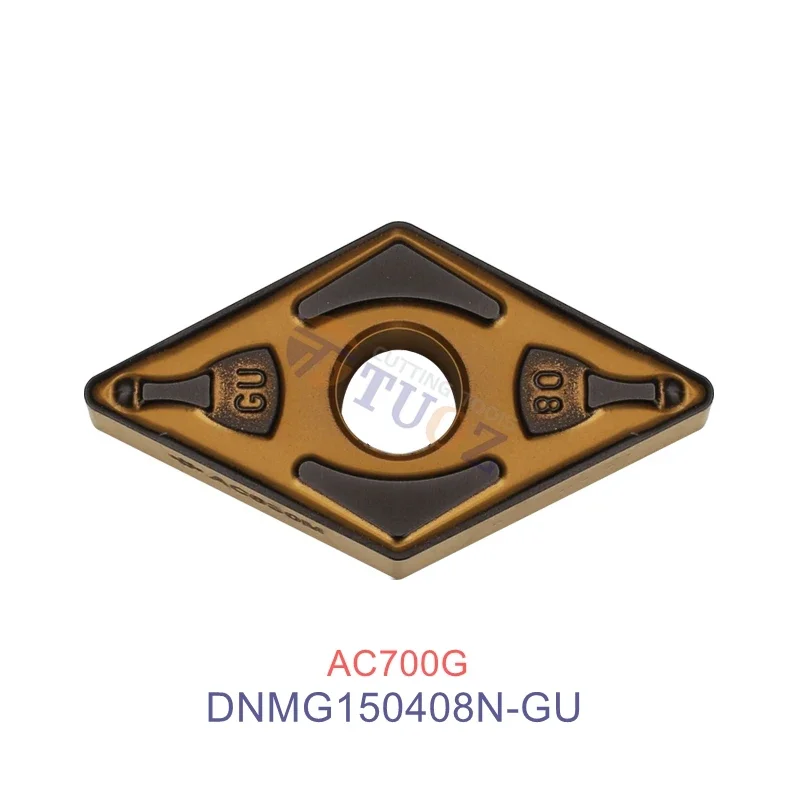 DNMG150408N-GU AC700G 100% Original Carbide Inserts DNMG 150408 150408N -SU DNMG1504 CNC Turning Tools Lathe Cutter