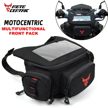 Nuova Borsa da Manubrio Moto Grande Capacità Borsa Motocross Impermeabile con Porta Navigazione Touchscreen e Riflettente