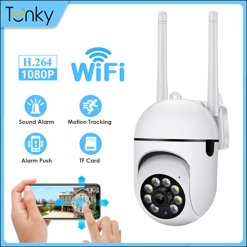 Tenky2.4G WiFi Smart IP Camera 1080P Surveillance Camera Night Vision