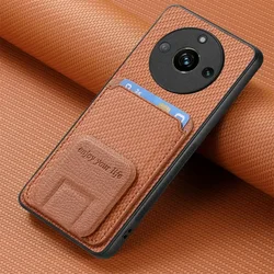 Luxury Leather Back Cover with Camera Protection for Realme 16 Pro (Brown)