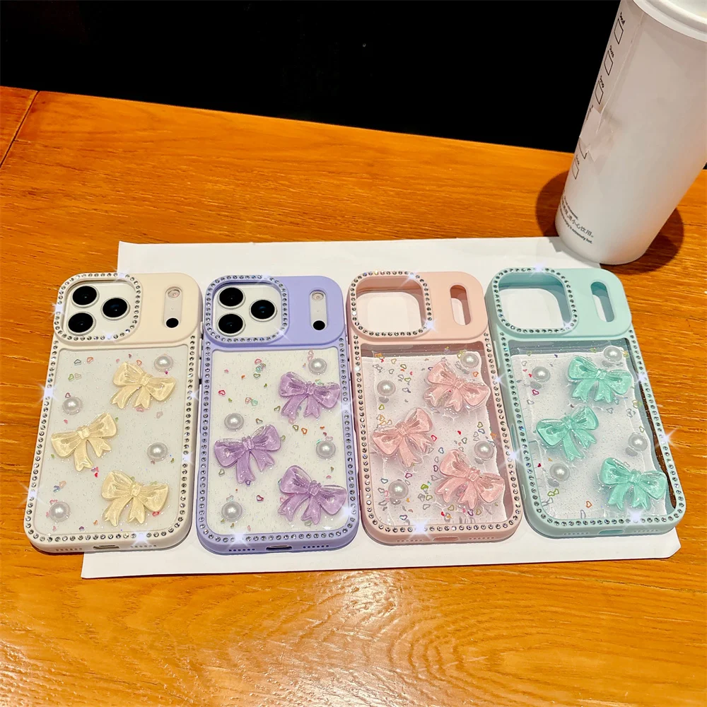 Elegant 3D Butterfly Diamond-Embellished Phone Case - Shockproof Design