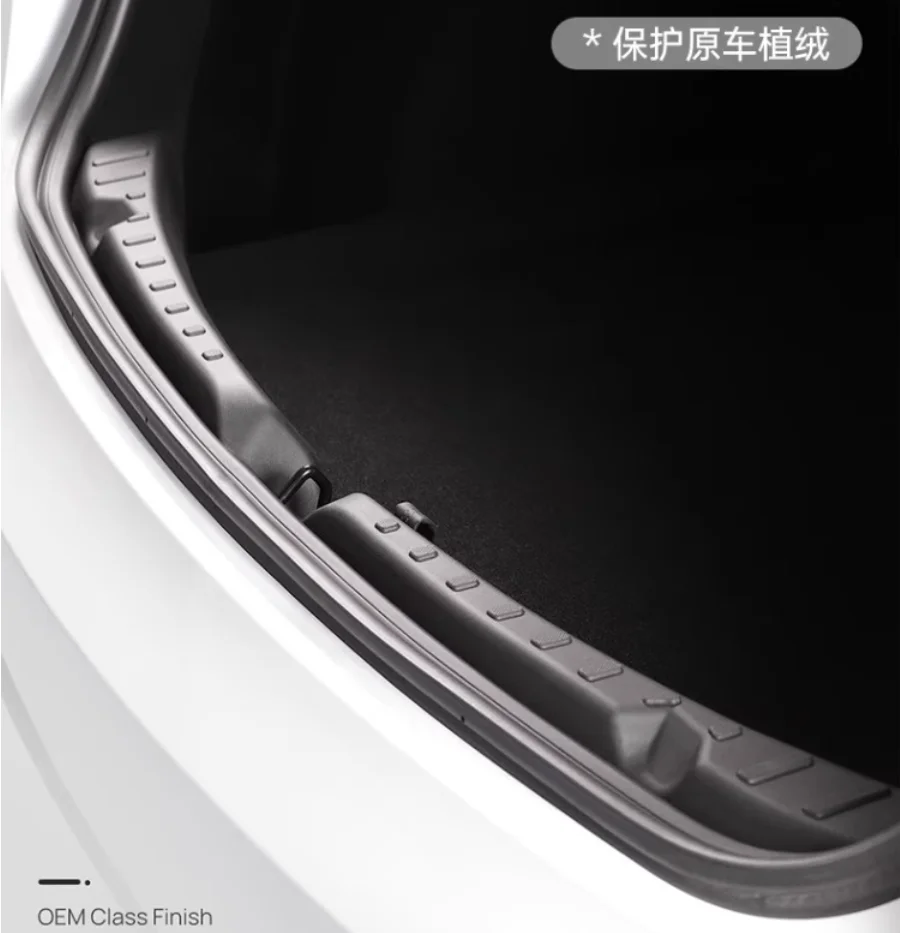 Boot Loading Sills Plate Cover For Tesla Model 3 highland -.10 Trunk Entry Guard+ Sides Insert Trims Protector
