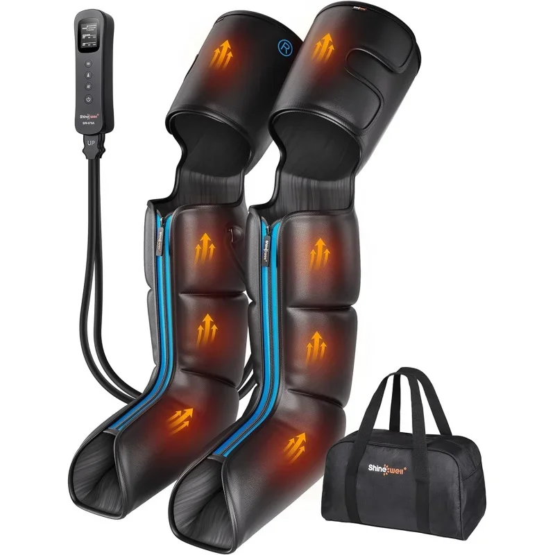 

SHINE WELL Leg Massager with Heat and Compression, for Circulation Pain Relief, Full 3 3
