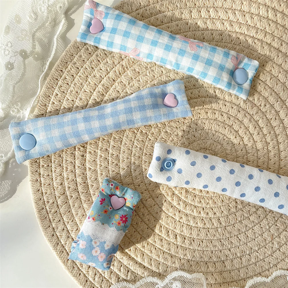 1PC Floral Cable Tie - INS Style Cloth Cord Organizer, Cute Reusable Wire Straps for Earphone/Data Cables 4