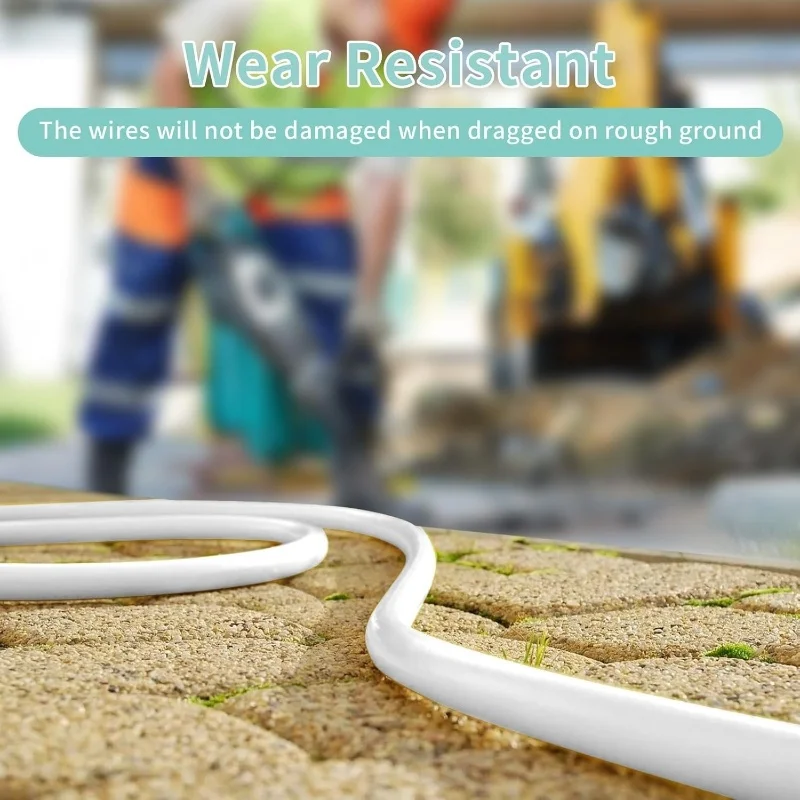 EU 표준 직선형 연장 코드, 1-1 전원 연장 코드, 2.5A/250V, TV 및 조명에 적합, 검정색 및 흰색