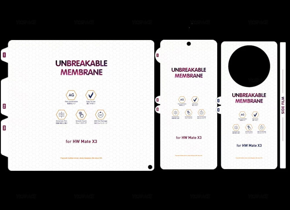 Matte Hydrogel Film Clear TPU Soft Screen Protector - Inner Front & Back - Anti-Fingerprint