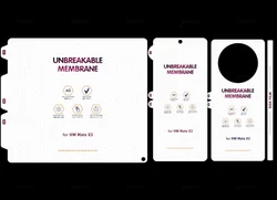 Matte Hydrogel Film Clear TPU Soft Screen Protector - Inner Front & Back - Anti-Fingerprint for Oppo Find N3 (Matte Set (3 in 1))