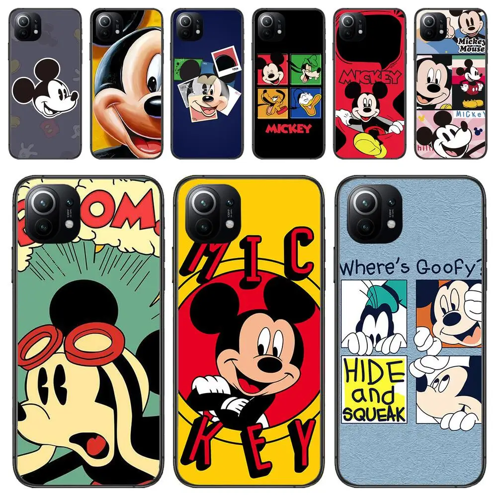 

Mickey Mouse Cute TPU Phone Case For Xiaomi 13 12 11T 9 11 10C 9T 8 9SE 11i Lite Ultra Note10 Poco F3 M4 M3 Pro New Black Cover