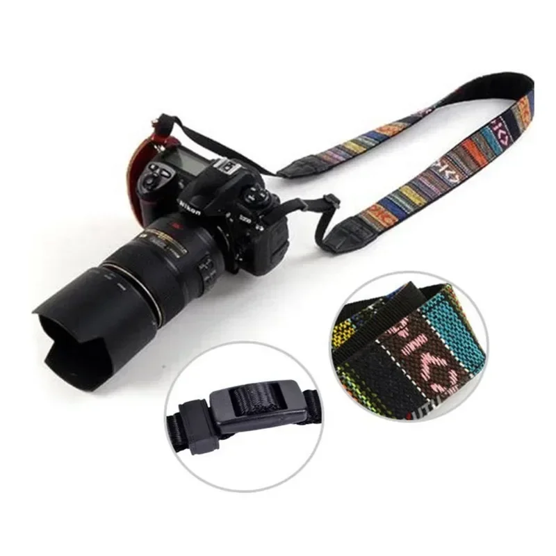 1PC 빈티지 카메라 넥 스트랩 숄더 벨트 스트랩(컴팩트, 미러리스, 소형 DSLR, 즉석 카메라용)