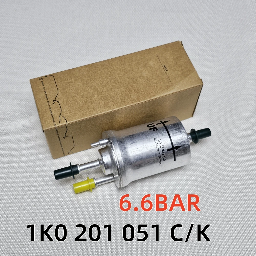 6.6Bar Fuel Filter Gasoline Filter 1K0201051K for VW Jetta Golf 5 Passat B7 Polo EOS Beetle Caddy Scirocco Seat Ibiza fuel filter