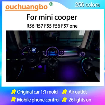 Ouchuangbo LED luce ambientale per mini cooper R56 R57 F55 F56 F57 one Atmosphere Lamp Kit di retroilluminazione della porta Dynamic Magic Ambiant