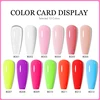 CHUNSHU 15ML Builder Nail Gel In A Bottle 6IN1 Neon Color Nail Construction Extension Gel Polish Clear Pink UV Led Base Top Coat 3
