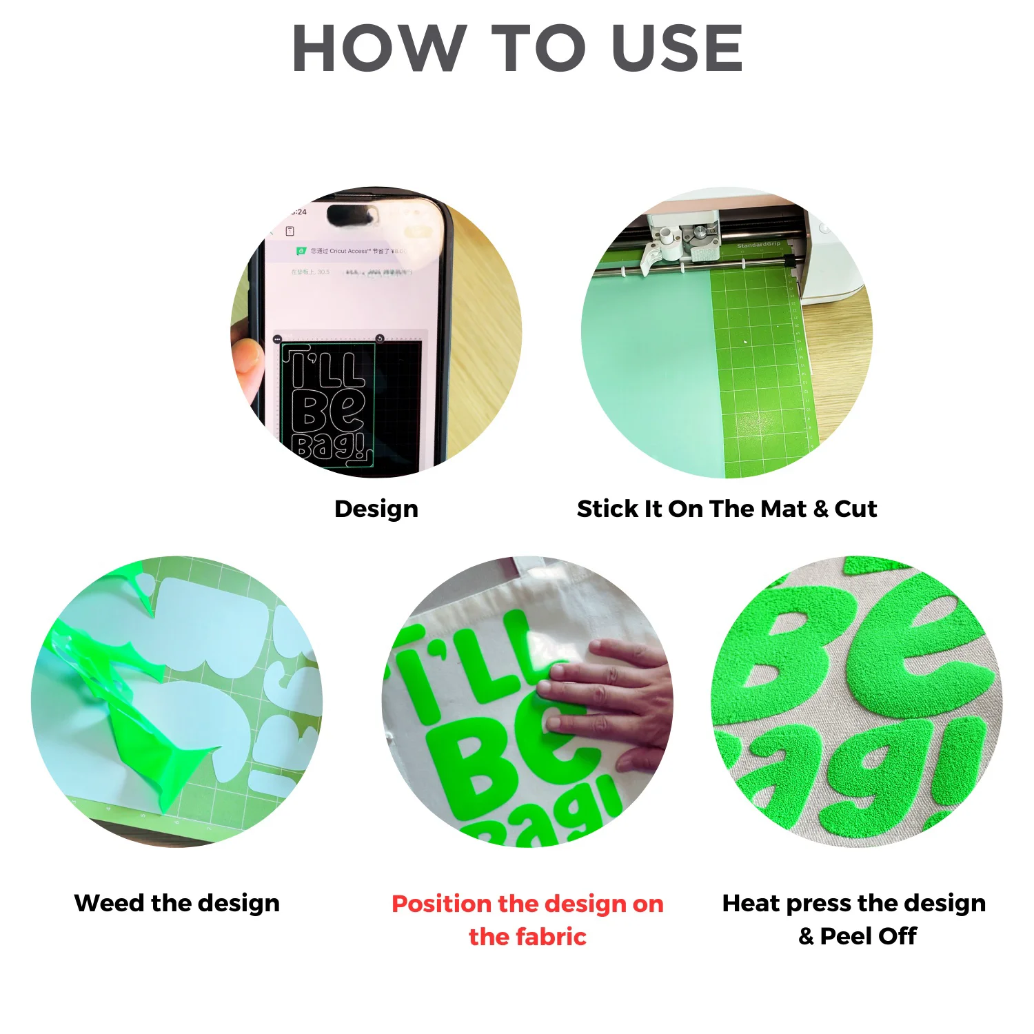 3D Puff Heat Transfer Vinyl Roll for T-Shirts 6