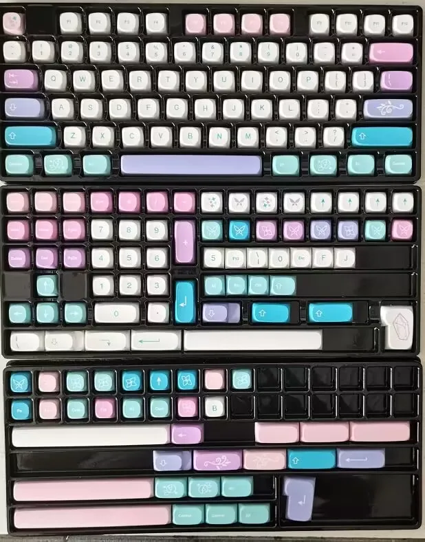 Conjunto de teclas de sombra degradada para teclado mecánico