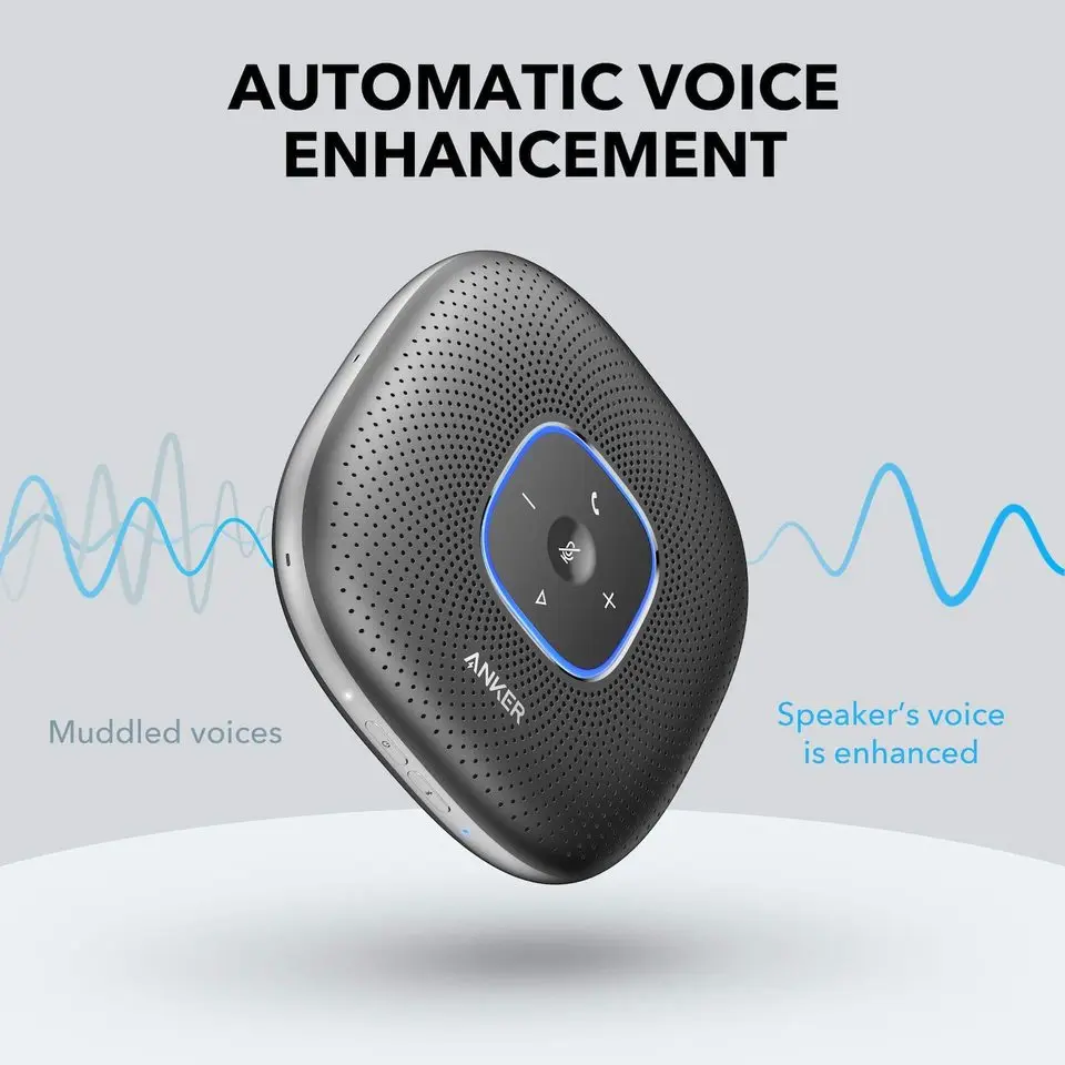 Original Anker PowerConf A3301 Call Bluetooth Speakerphone Conference Microphone Office