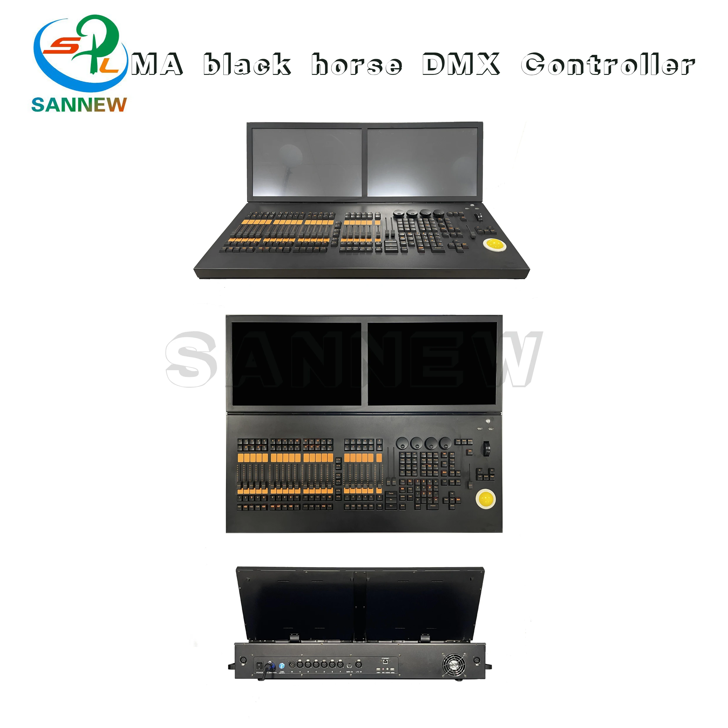 MA black horse DMX Controller Grand MA2 Light Console Stage Lighing Control MA ONpc Command Wing Fader Wing DJ Equipment