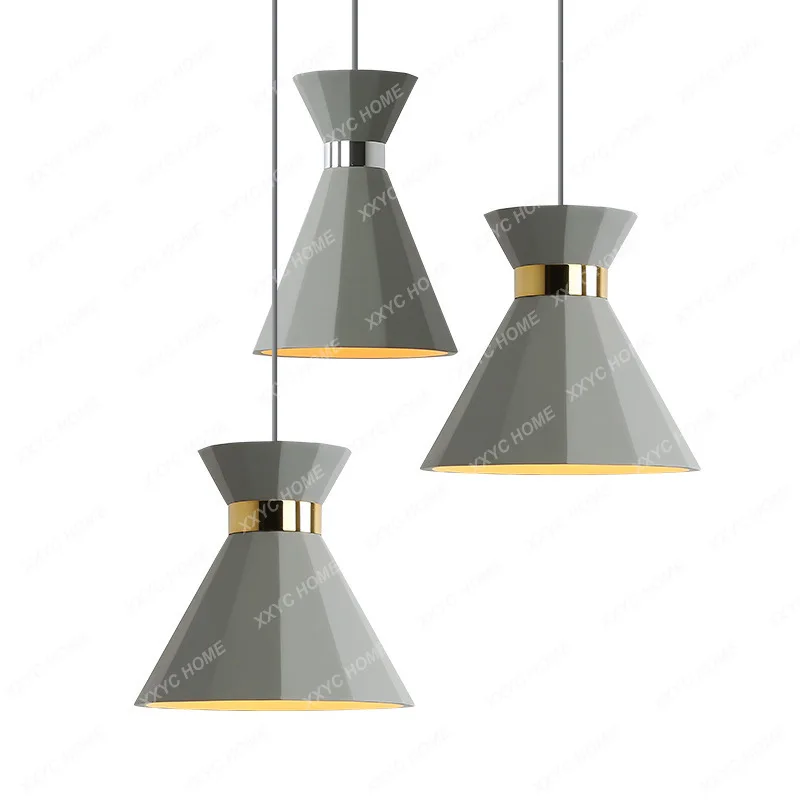 

Milk Tea Shop Chandelier Mediterranean Hot Pot Shop Clothing Store Restaurant Hexagon Cement Pendant Lamp