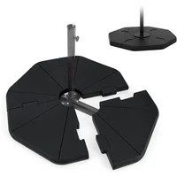 4-Piece Patio Umbrella Base, 208 lbs Heavy Duty Offset Cantilever Umbrella Stand 1