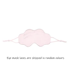 Luxury Mulberry Silk Sleep Mask with Adjustable Strap - Soft Light - Blocking Eyeshade for Restful Sleep and Travel (Lotus pink)